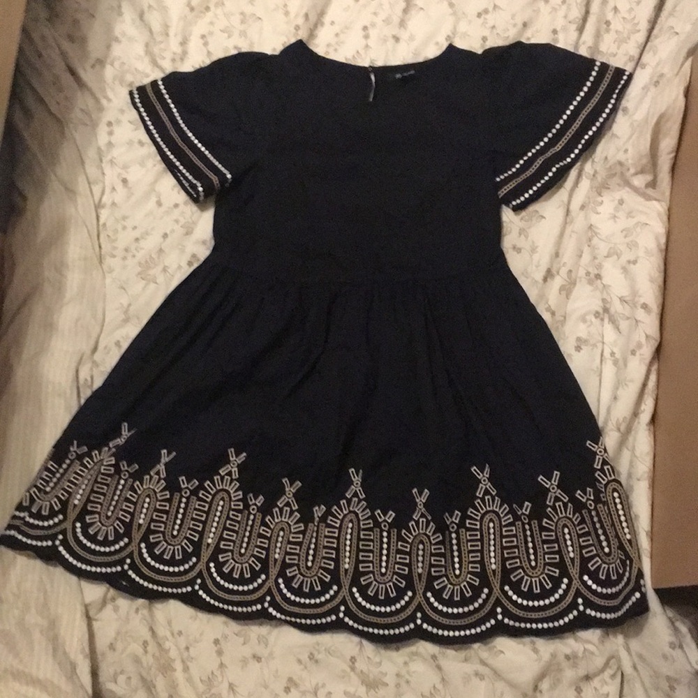 Madewell Eyelet Puff-Sleeve Mini Dress